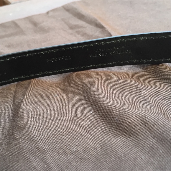 Bottega Veneta Black Leather Belt SZ 30/75 NEW